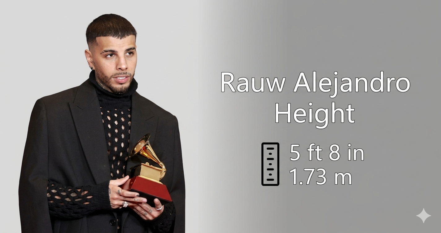 Rauw Alejandro height and stage presence during live reggaeton performance
